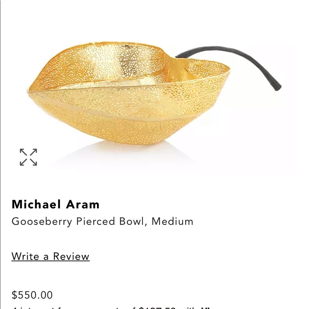Michael Aram Gooseberry pierced bowl